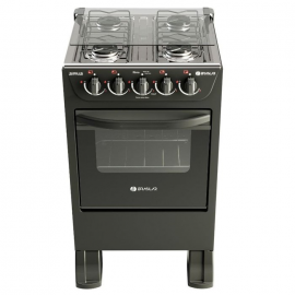 Fogão 4 Bocas de Piso Braslar New Sirius 2023 Preto