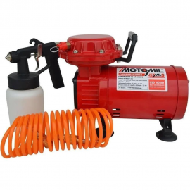 Compressor De Ar Direto Jetmil c- Kit Pintura Bivolt Hobby 1-3hp 2,3 Ps Motomil