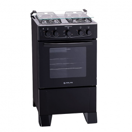 Fogo Atlas Mnaco Plus 4 Bocas - Acendimento Automtico - Bivolt - Preto Preto