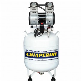 Compressor Odontolgico Isento de leo 2HP 65L 220V com Baixo Rudo