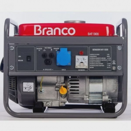 Gerador de Energia à Gasolina 3CV 1.3kva com Partida Manual Monofásico 110V Branco 